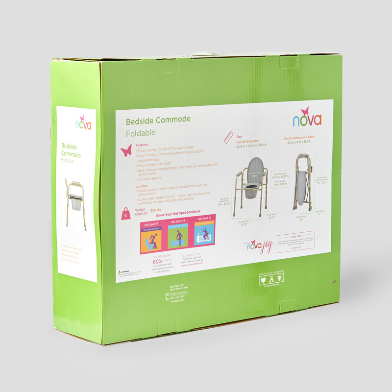 Load image into Gallery viewer, Nova BedSide Commode Foldable