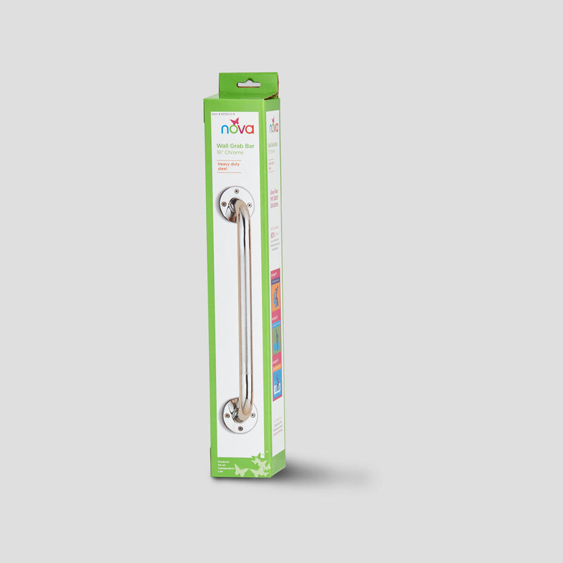 Load image into Gallery viewer, Nova Chrome Wall Grab Bar 16"