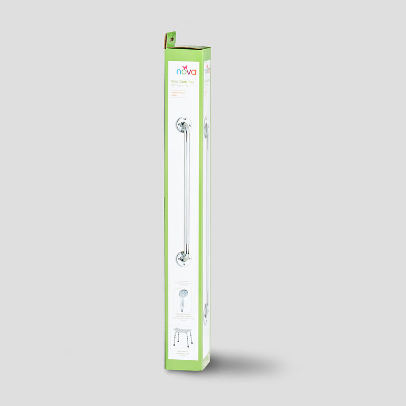 Load image into Gallery viewer, Nova Chrome Wall Grab Bar 24"