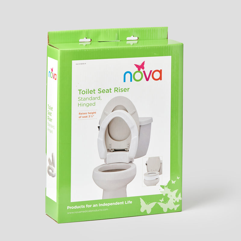 Load image into Gallery viewer, Nova Toilet Seat Riser Standard Hinged (3.5")