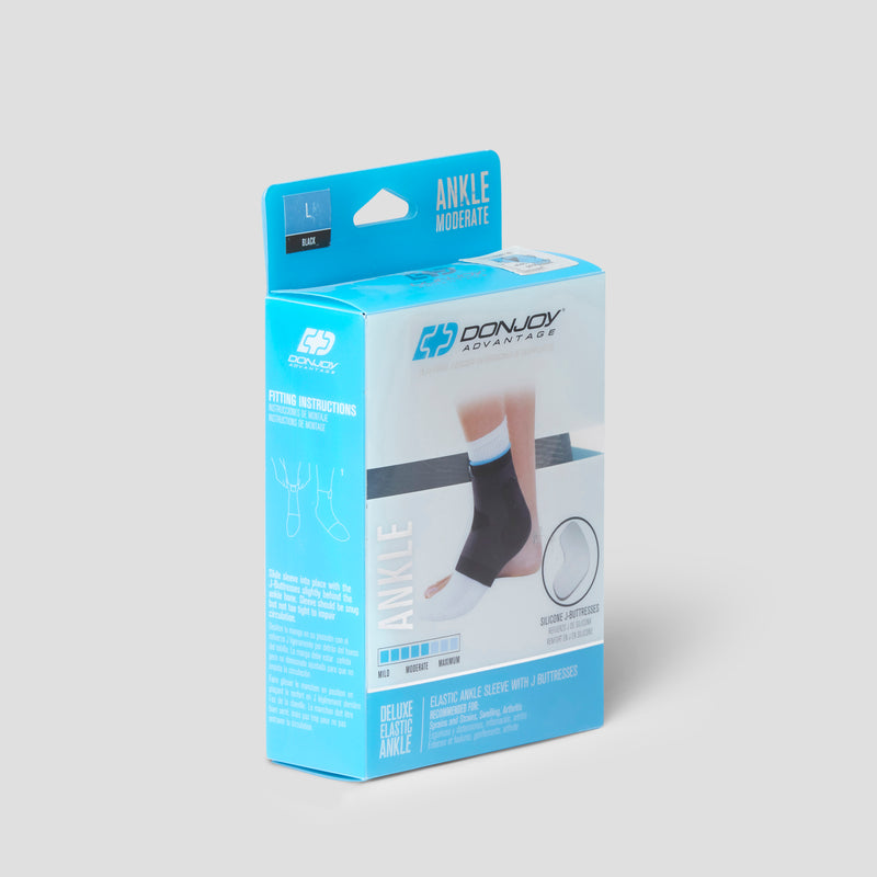 Load image into Gallery viewer, Donjoy Elastic Ankle Sleeve with J-Buttress