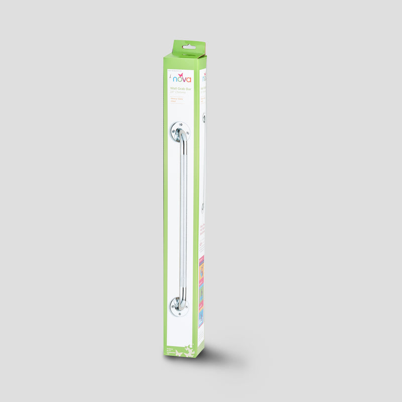 Load image into Gallery viewer, Nova Chrome Wall Grab Bar 24"