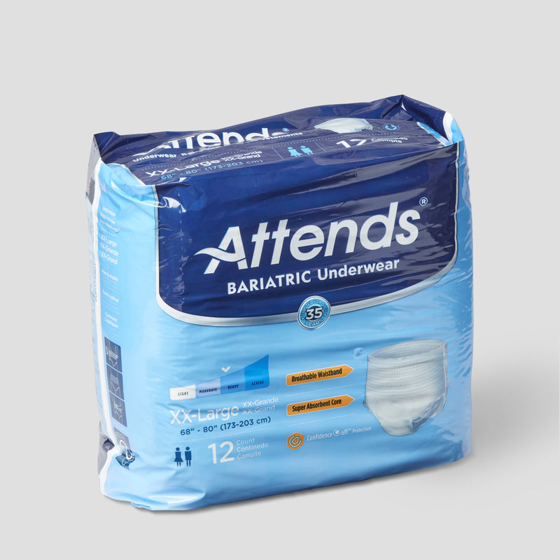Load image into Gallery viewer, Attends Bariatric Xx-Large Underwear (12/Pack)