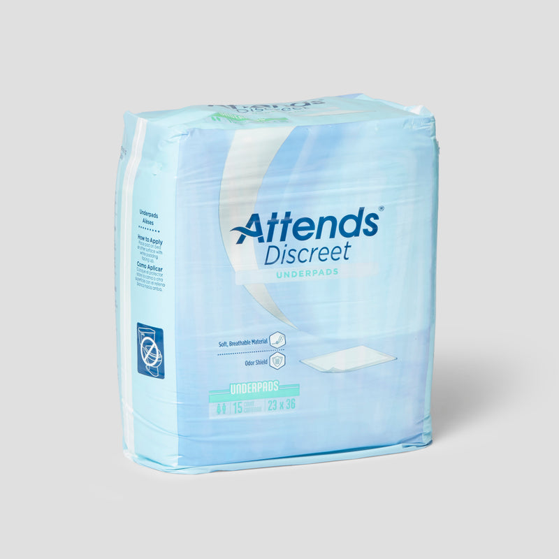 Load image into Gallery viewer, Attends Discreet Underpads 23" x 36" (15/Pack)