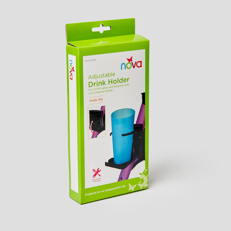 Load image into Gallery viewer, Nova Adjustable Drink Holders For Star Series And Express With Oval Shaped Frame