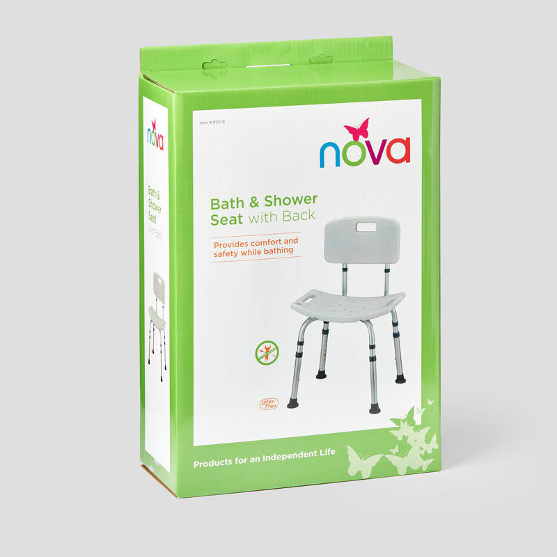 Load image into Gallery viewer, Nova Bath and Shower Seat w/Back