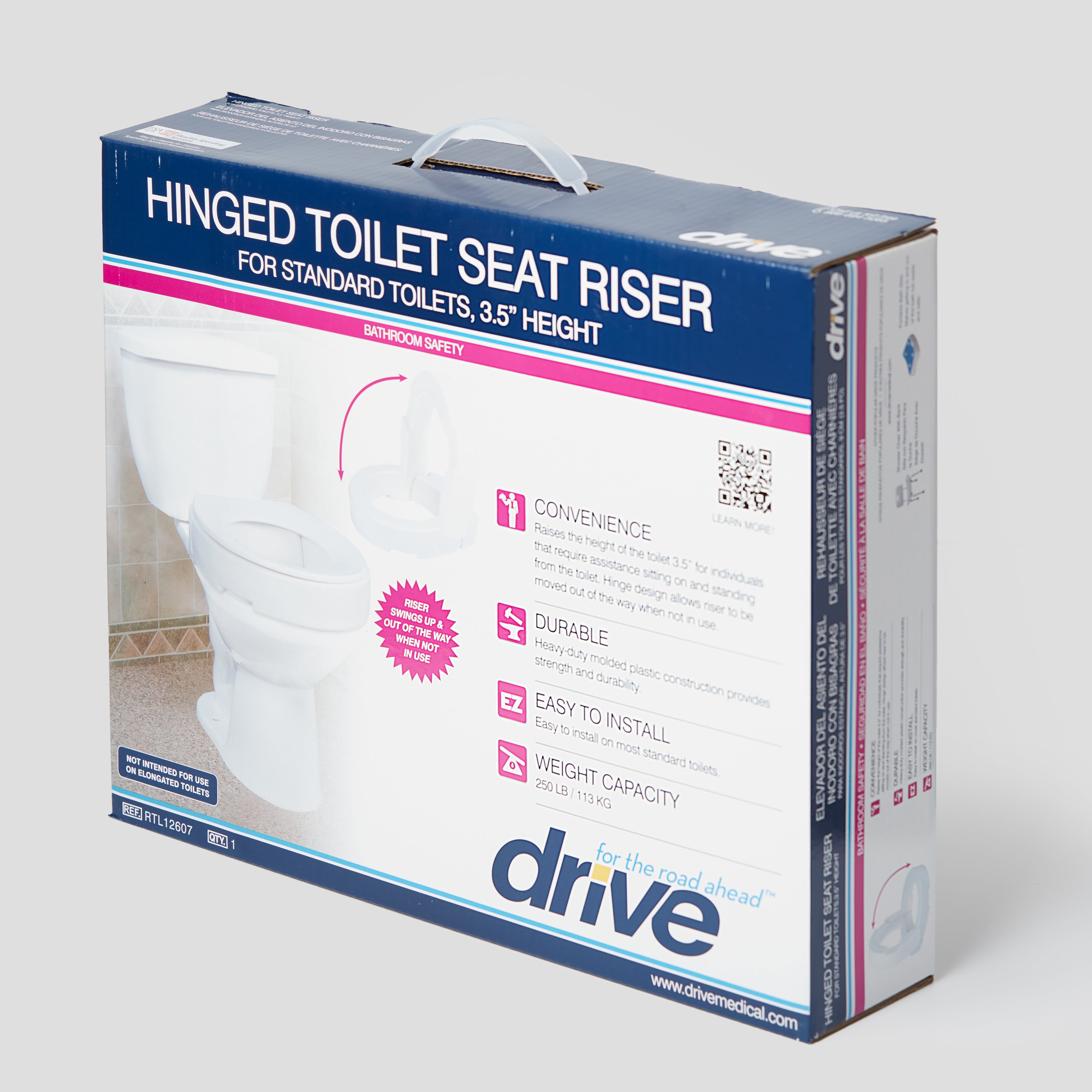 Nova Standard Hinged Toilet Seat Riser