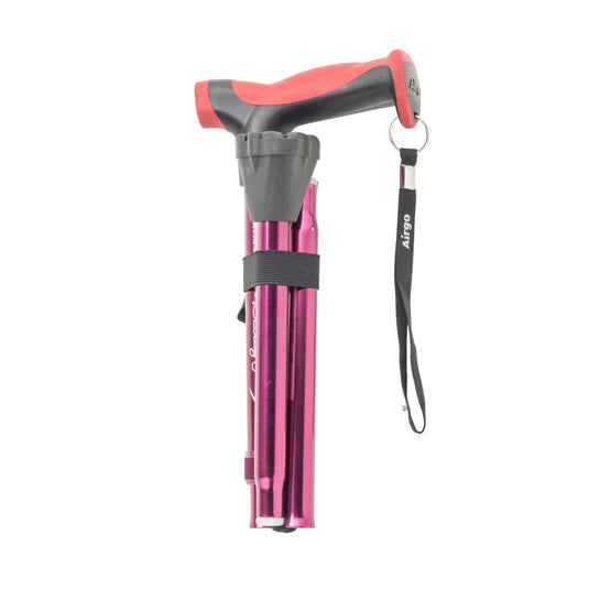 Airgo Burgundy Folding Cane