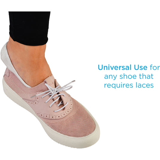 Nova 32" Elastic Shoe Laces (White)