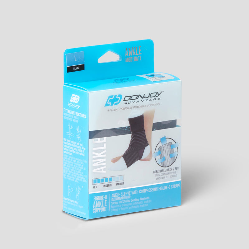 Load image into Gallery viewer, Donjoy Ankle Sleeve with Compression Figure 8 Strap
