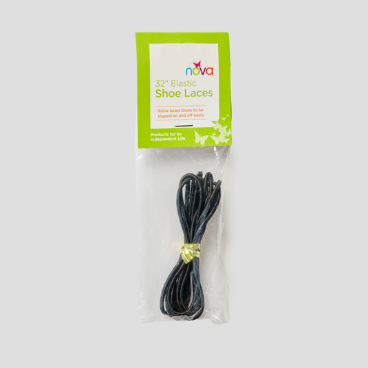 Nova 32" Elastic Shoe Laces (Black)