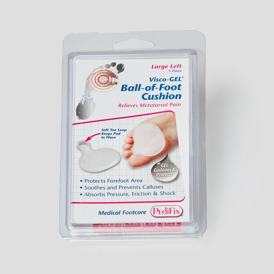 PediFix Visco-Gel Ball Of Foot Cushion, Large – Left