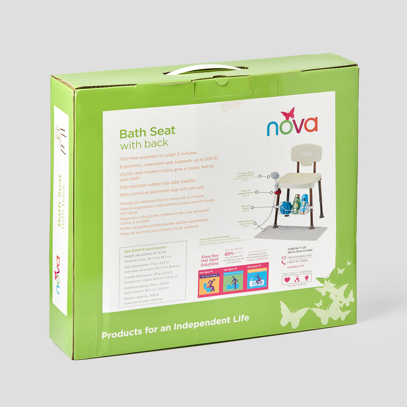 Load image into Gallery viewer, Nova Bath Seat With Back
