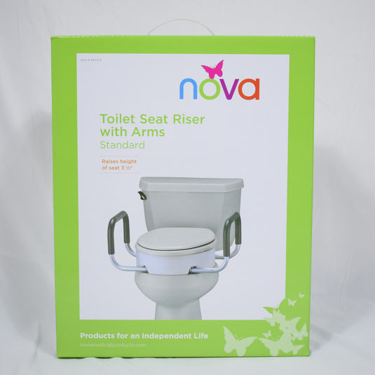 Drive - Hinged Toilet Seat Riser, Standard Seat