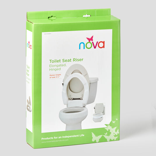 Nova Toilet Seat Riser Elongated Hinged (3.5")