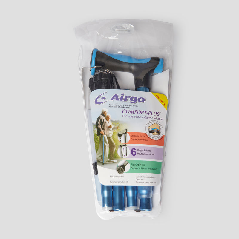 Load image into Gallery viewer, Airgo Blue Folding Cane
