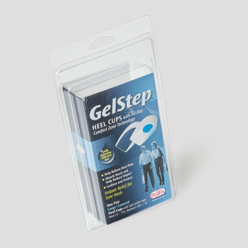 GelStep Heel Cups L/C with Soft Center Spot, Men’s (9 - 11 1/2), Women’s (10 1/2 - 12)