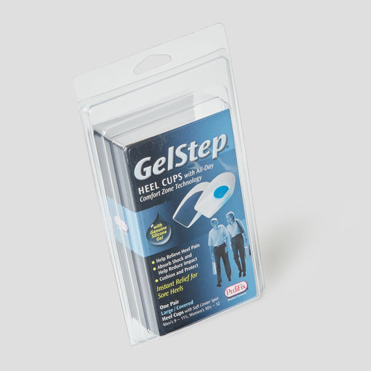 GelStep Heel Cups L/C with Soft Center Spot, Men’s (9 - 11 1/2), Women’s (10 1/2 - 12)